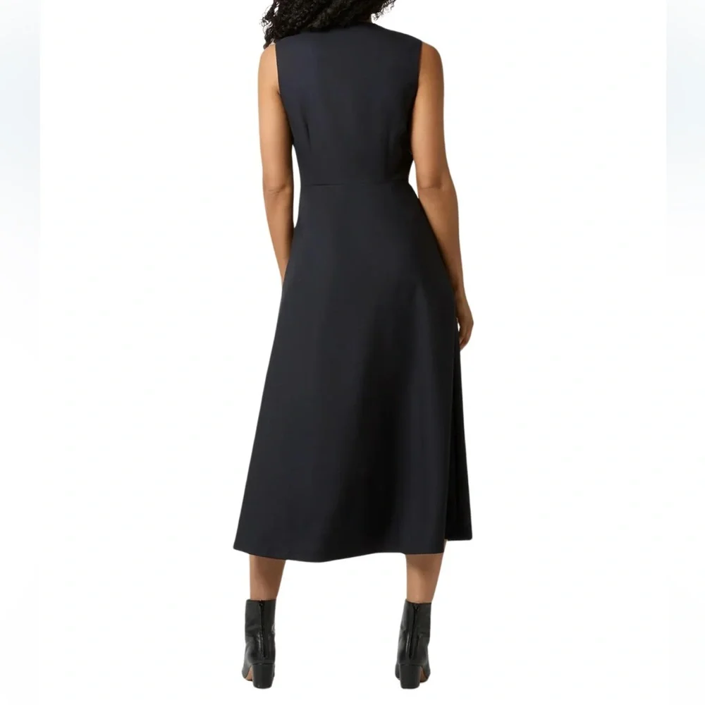 ANN MASHBURN‎ Elodie Dress Elegant Navy Midi Dress MSRP $550 NWT Size 0 - Picture 5 of 7